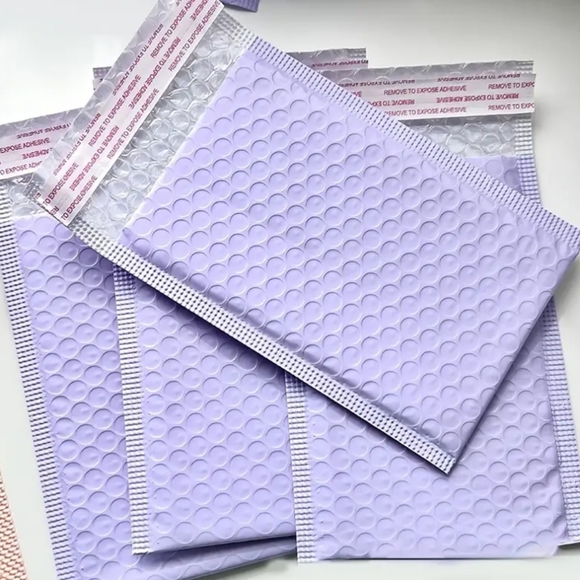 🫧 Bubble Mailers 💜 10 Pack Purple 4 X 8in Padded Self Sealing Envelopes☆》NWT《☆ - Picture 2 of 11
